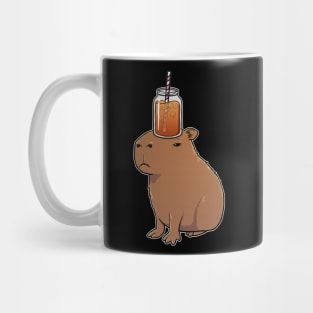 Capybara with Iced Tea on its head Mug